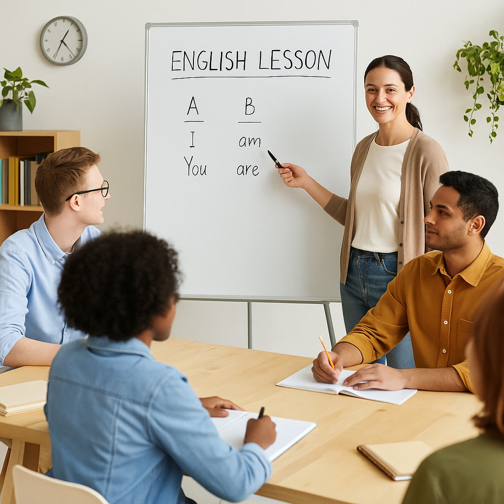  English class in session